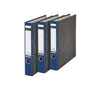 Leitz 310315035 Classeur 180A Format A4 Dos étroit Bleu Lot de 3 (Import Allemagne)