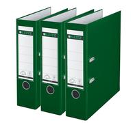 Leitz 310335055 Classeur 180A Format A4 Dos large Plastique Vert Lot de 3 (Import Allemagne)