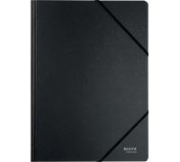 LEITZ 39080095 - Dossier de serrage d'angle, A4, recyclage, noir