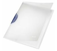 LEITZ 41740189 - Dossiers MAGIC PP rígido clip plástico colores translúcidos DIN A4 capacidad 30 hojas color clip gris oscuro