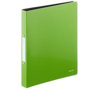 LEITZ 45661050 - Carpeta de anillas SOLID PP 2 anillas redondas de 25 mm DIN A4 color verde