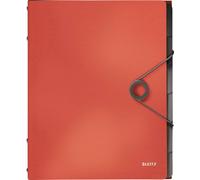 Leitz 4569-10-20 Trieur rouge clair DIN A4 polypropylène Nombre de compartiments: 6