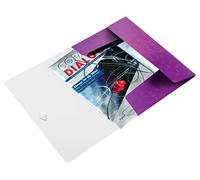 Leitz leitz chemise à élastique wow, a4, pp, violet noir Noir G
