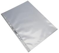 Leitz 47706002 Lot de 15 pochettes perforées standard format A4 avec surface brillante en polypropylène 0,075 mm