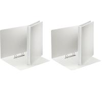 Leitz 49739 Classeur 2 anneaux avec pochettes Format A4 Dos 40 mm Plastique Blanc (Import Allemagne) (Lot de 2)