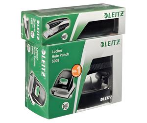 Leitz 5095-00-95 Locher 5008+Heftgerät 5502 schwarz