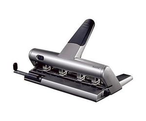 Leitz 5114-00-84 5114 Perforateur multi-positions AKTO® - 30 feuilles, avec butée d'arrêt, argent