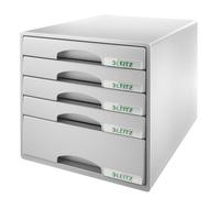 LEITZ 5211-00-85 Boîte à tiroirs Plus, 5 tiroirs, gris