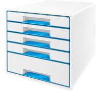 Leitz Module de classement pour bureau 5 tiroirs Bleu