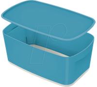 Petit bac de rangement avec couvercle 5 litres My Box Cosy - Bleu