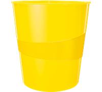 LEITZ 52781016 - Corbeille à papier WOW 15l jaune