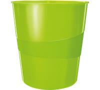 LEITZ 52781054 - Corbeille à papier WOW 15l vert
