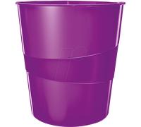 LEITZ 52781062 - Corbeille à papier WOW 15 L violet