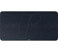Tapis de bureau grand format Leitz en feutre : Sous-main de bureau en feutre, antidérapant à surface douce, pour clavier et souris. Pour bureau ou maison, durable et écoresponsable (70x36cm, gris)