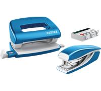 kit mini agrafeuse et perforateur Nexxt WOW, bleu