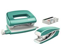 Leitz heftgert- & locher-set mini nexxt wow, eisblau inhalt heftgert mini nexxt 5528, heftleistung 10 blatt, einlegetiefe 5 G