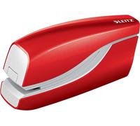 Leitz 5566-10-26 5566 Agrafeuse électrique WOW - 10 feuilles, rouge métallique