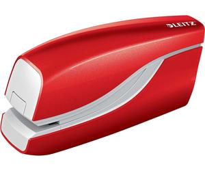 Leitz 5566-10-26 5566 Agrafeuse électrique WOW - 10 feuilles, rouge métallique