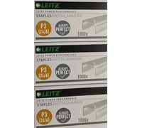 Leitz 55700000 Lot de 1000 agrafes galvanisées 24/6 mm, 24/6mm