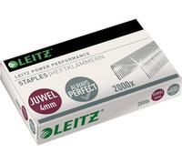 Leitz Agrafes JUWEL 4 mm – Galvanisées – 2000 pièces – 12 feuilles (80 g/m²)