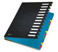 Leitz Trieur carton 59120095 - 12 onglets colorés, A4 - Noir (Import Allemagne)