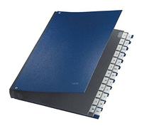Leitz 59240035 Classeur de bureau (A-Z, 24 compartiments, PP), bleu