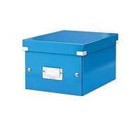Leitz Boîte de rangement Click & Store WOW – DIN A5, bouton-pression, carton recyclé 84% – Bleu