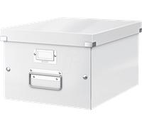 Leitz Boîte de rangement en carton Click & Store Moyenne A4+ H20 x L28 x P36,8 cm Blanc