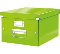Leitz Boîte de rangement en carton Click & Store A4+ Taille moyenne Vert