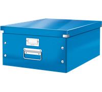 Leitz Boîte en carton Grande format A3+ avec couvercle Multi-usages Bleu