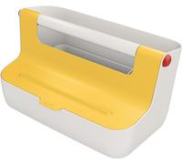 LEITZ 6125-00-19 Boîte de rangement mobile Cosy, gris clair/jaune
