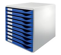 Leitz A4 Bloc de Classement, 10 Tiroirs, Bleu, Form Set, 52810035