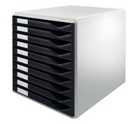 Leitz A4 Bloc de Classement, 10 Tiroirs, Noir, Form Set, 52810095