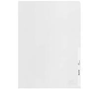 Leitz A4 Pochettes-Coin, Lot de 25, Plastique Atoxique, Surface Mate Gaufrée, Épaisseur 140 Microns, 100% Recyclable, Écologique, Recycle, Transparent, 40013003