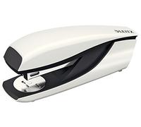 Leitz Agrafeuse, Capacité 30 Feuilles, Corps en Métal Ergonomique, Agrafes Incluses, WOW, 55022001 - Blanc Perlé