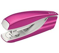 Leitz Agrafeuse Nexxt métal 5502 – Agrafes 24/6 & 26/6 – Capacité 30 feuilles – Rose