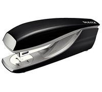 Leitz Agrafeuse de Bureau, Capacité 30 Feuilles, Noir Satiné, Boîtier Métallique Ergonomique, Agrafes Incluses, Gamme Style, 55620094