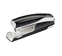 Leitz - Agrafeuse Métal À Glissière Noire - Capacité 40 Feuilles Pour Agrafes 24/6 26/6, Livrée En Boîte