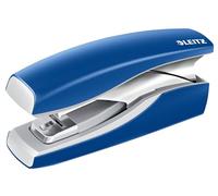 Leitz Agrafeuse Sans Effort Softpress Flat Clinch, Capacité 30 Feuilles, Bleu, Boîtier Ergonomique, Agrafes Incluses, Gamme NeXXt, 56030035
