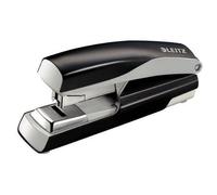 Leitz - Agrafeuse Socle Flat Clinch Pour Agrafes 24/6 Et 26/6 - Capacité 40 Feuilles - Noire
