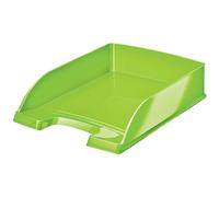 Leitz Corbeille à courrier Wow A4 métallisé polystyrène verte