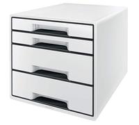 Leitz Module de classement Wow Cube – 4 tiroirs, format A4+ – Blanc