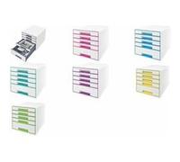 Leitz Wow Desk Cube 5 Drawers 1 Large And 4 Small Buc Drawers Blanc Enfants