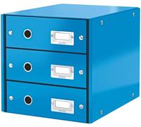 LEITZ Boîte à tiroirs Click et Store W OW 3 tiroirs bleu (80604836)