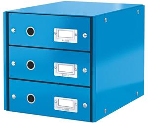 LEITZ Boîte à tiroirs Click et Store W OW 3 tiroirs bleu (80604836)