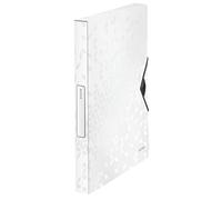 Leitz Boîte de classement A4 WOW – Polypropylène (PP) 30 mm, 250 feuilles – Blanc