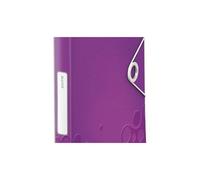 Leitz Boîte De Classement Wow En Polypropylène. Dos De 30mm. Fermeture Par Élastique. Coloris Violet.