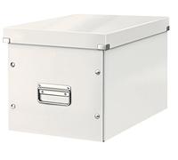 Cube de rangement en Carton avec couvercle Grand Format L - Blanc