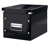 Leitz Boîte de rangement Click & Store Cube M 26 x 24 x 26 cm Carton 80% recyclé Noir