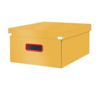 Boîte de rangement solide en Carton Click & Store Cosy L - Jaune